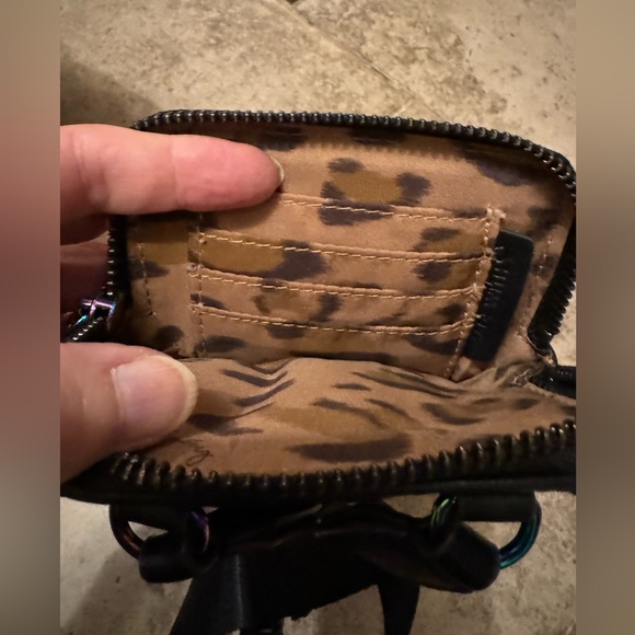 Aimee Kestenberg Small Crossbody with Rainbow Iridescent Oil Slick Hardware - Picture 9 of 16